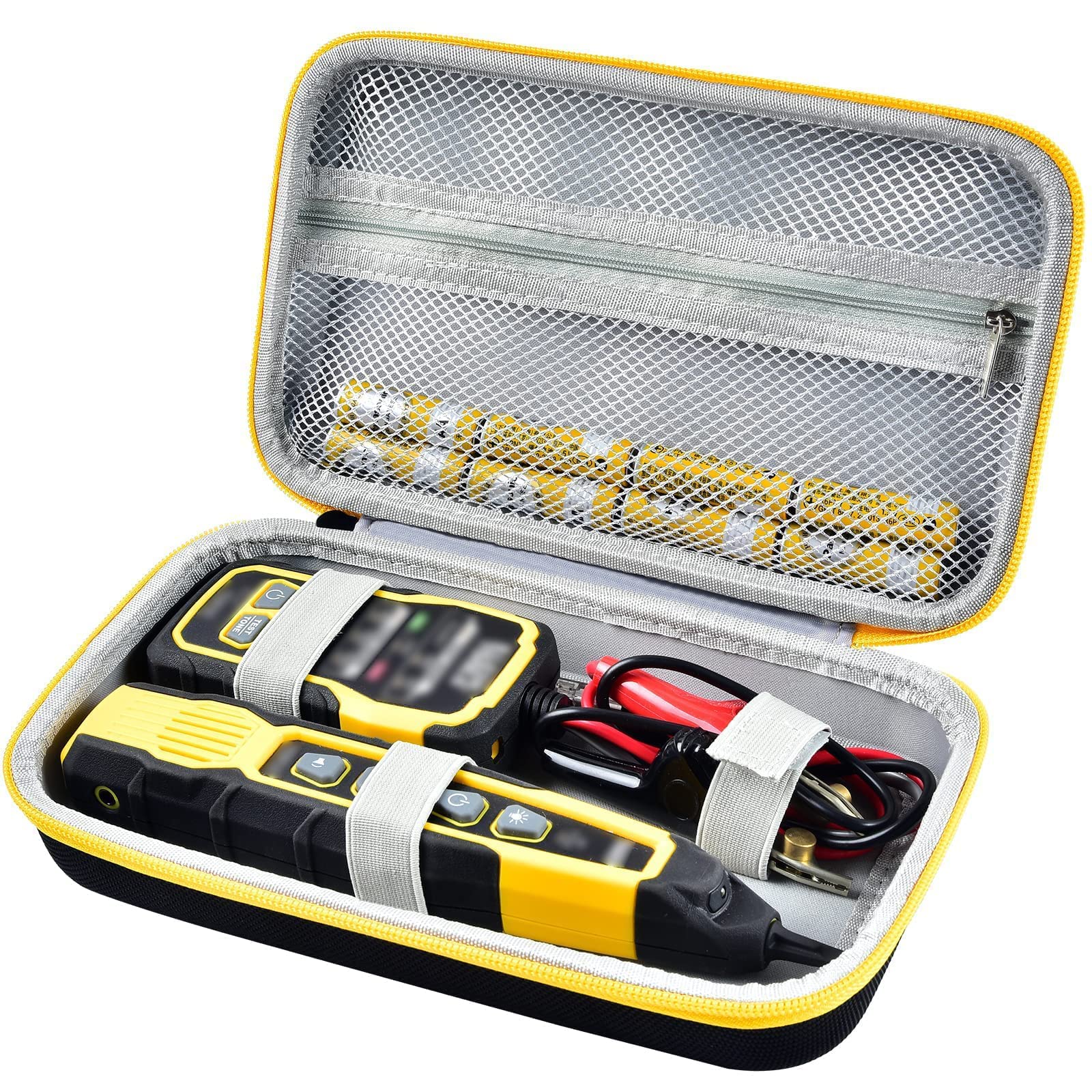 Case for Klein Tools VDV500-705/VDV500-820/VDV500-063 Wire Tracer Tone Generator & Probe Kit Continuity Tester, Universal Storage Bag for Ethernet, Telephone, Speaker, Coax, Video, Cable Toner -Black
