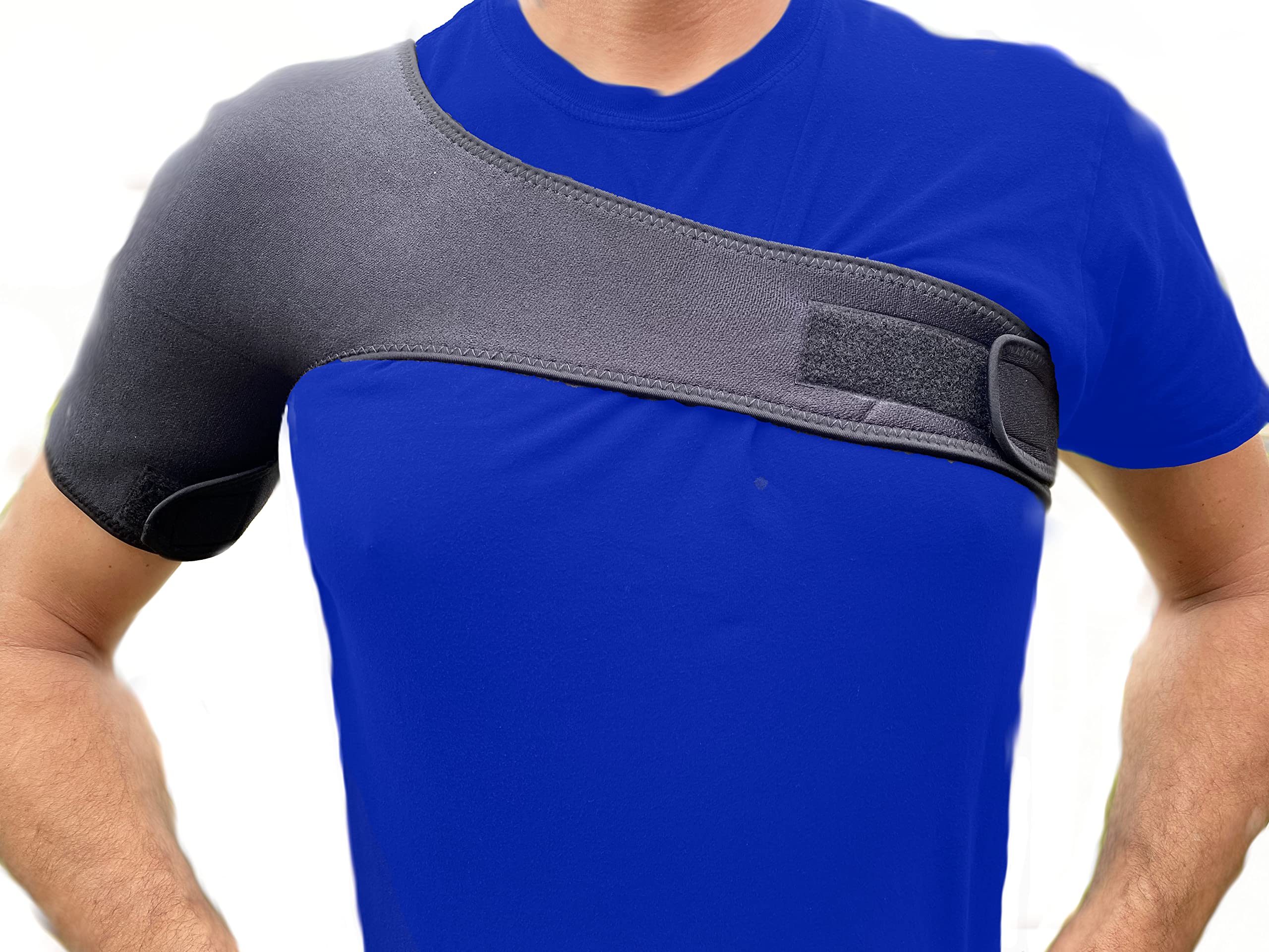 Alpha Medical Compression Shoulder Support Post-Op Shoulder Brace Post Injury Healing Shoulder Support Medium Right