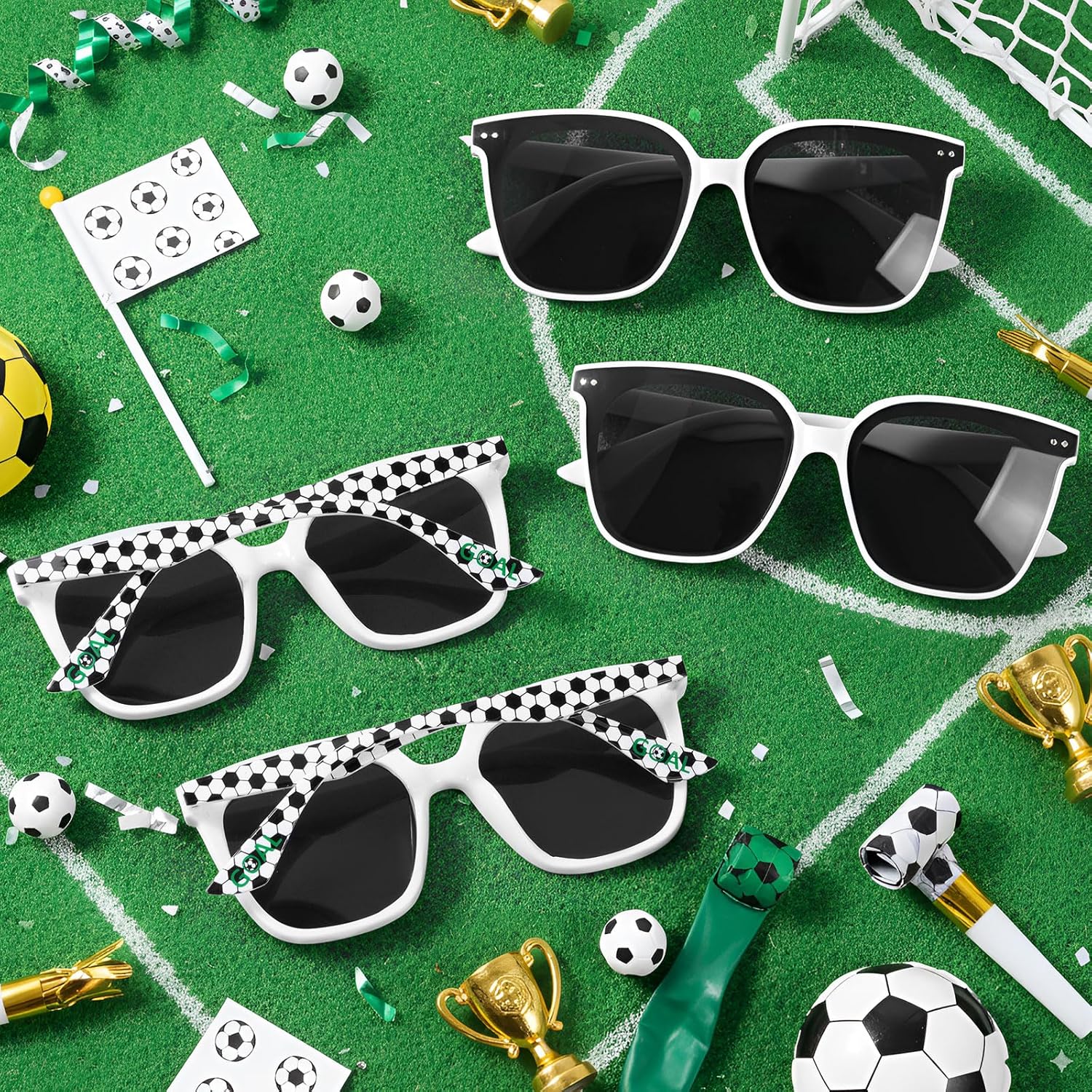 Tellegloww Sport Sunglasses Basketball Football Soccer Glasses Team Gift Party Favor Birthday Goodie Bag Stuffer Player Coach
