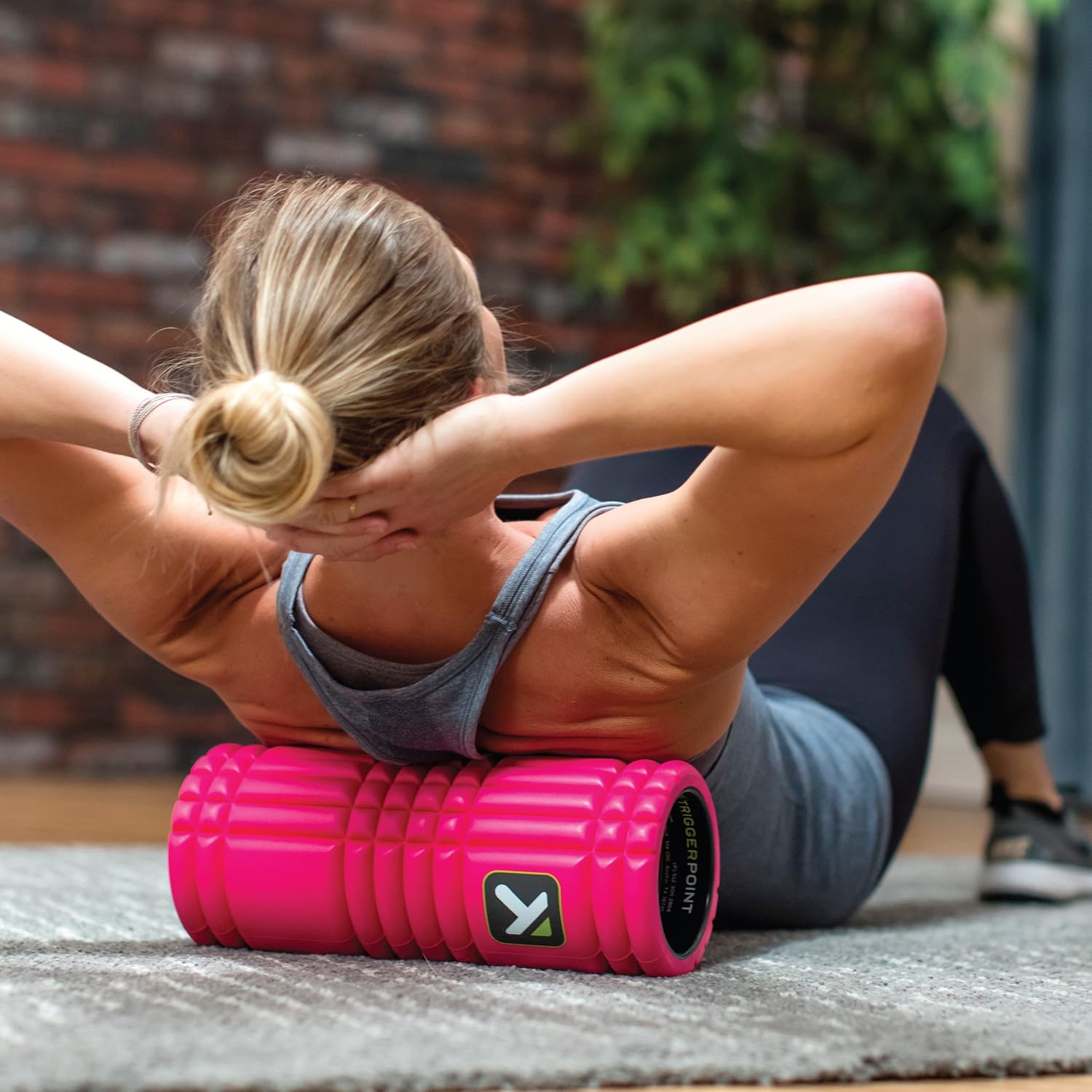TriggerPoint Grid Patented Multi-Density Foam Massage Roller (Back, Body, Legs) for Exercise, Deep Tissue and Muscle Recovery - Relieves Muscle Pain & Tightness, Improves Mobility & Circulation (13")