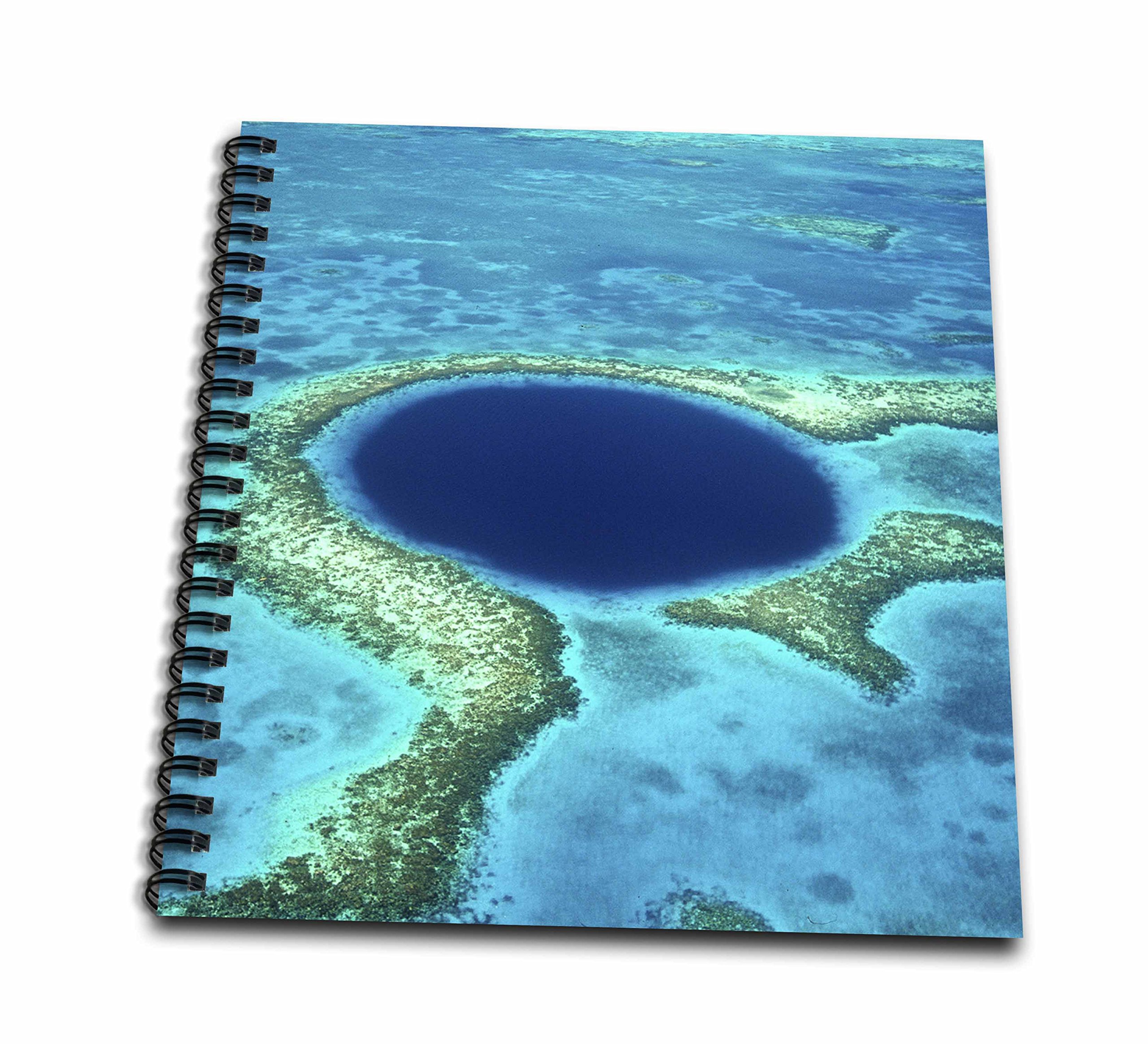 3dRose db_85536_1 Blue Hole, Lighthouse Reef, Belize - SA02 GJO0120 - Greg Johnston - Drawing Book, 8 by 8-Inch