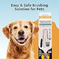 Vista 7 de RADIUS USDA Organic Dental Solutions - Kit de 2 unidades para cachorros, incluye 1 cepillo de dientes para perros y 1 pasta de dientes de 0.8 onzas