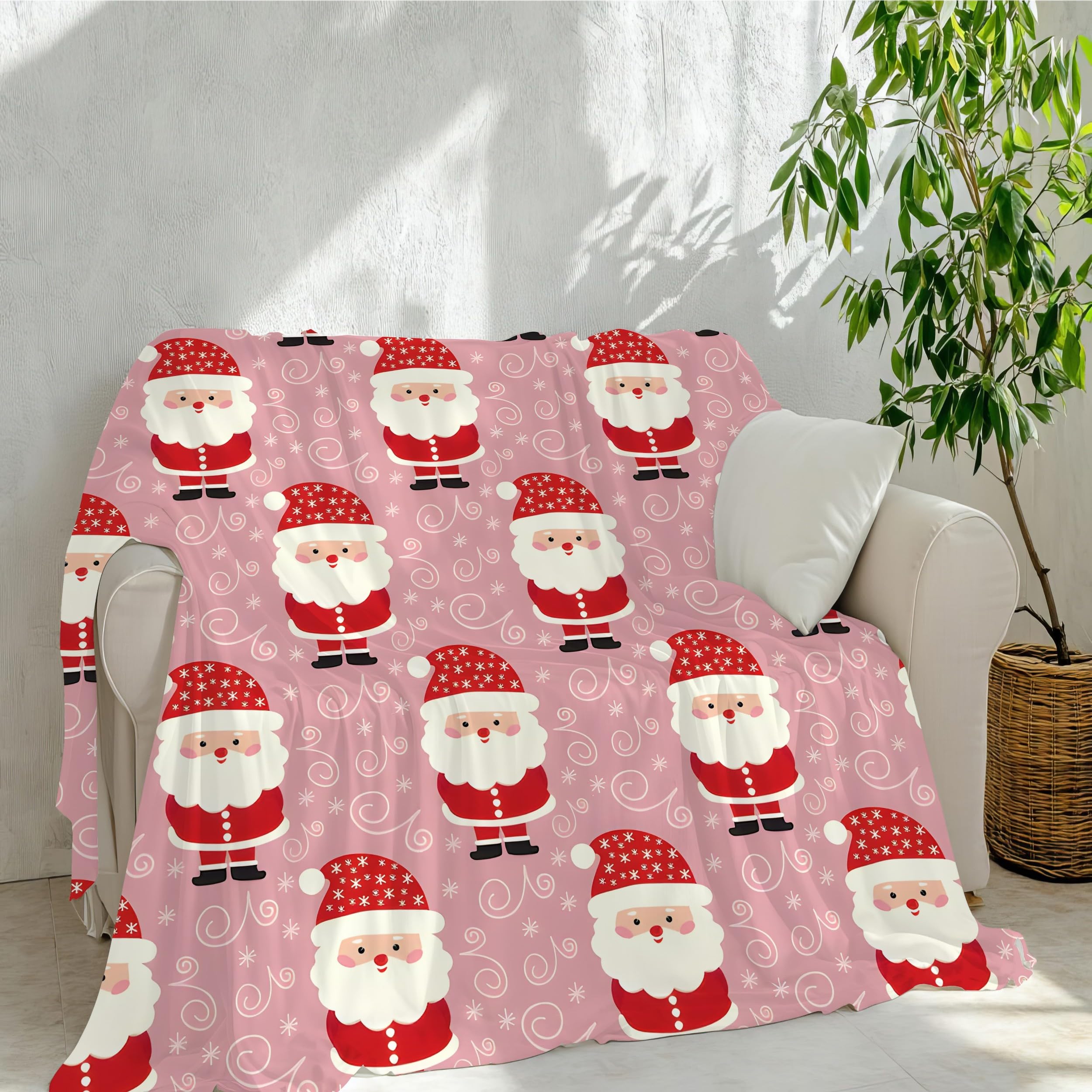 Weihnachtsmann Kuscheldecke Flauschig Weihnachts Decke Fleecedecke 180x200