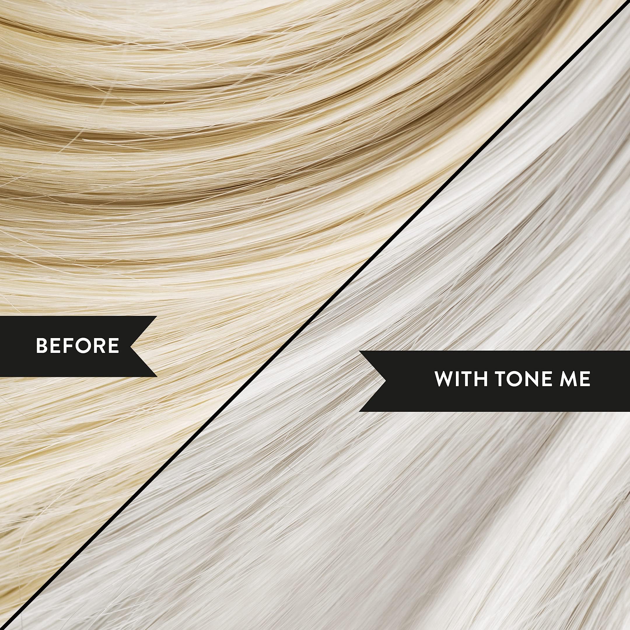 Watermans Purple Shampoo & Conditioner Set per capelli biondi, borsa per il trucco gratuita, rimuove rapidamente i toni del giallo per i capelli biondi, platino, bianchi o grigio.