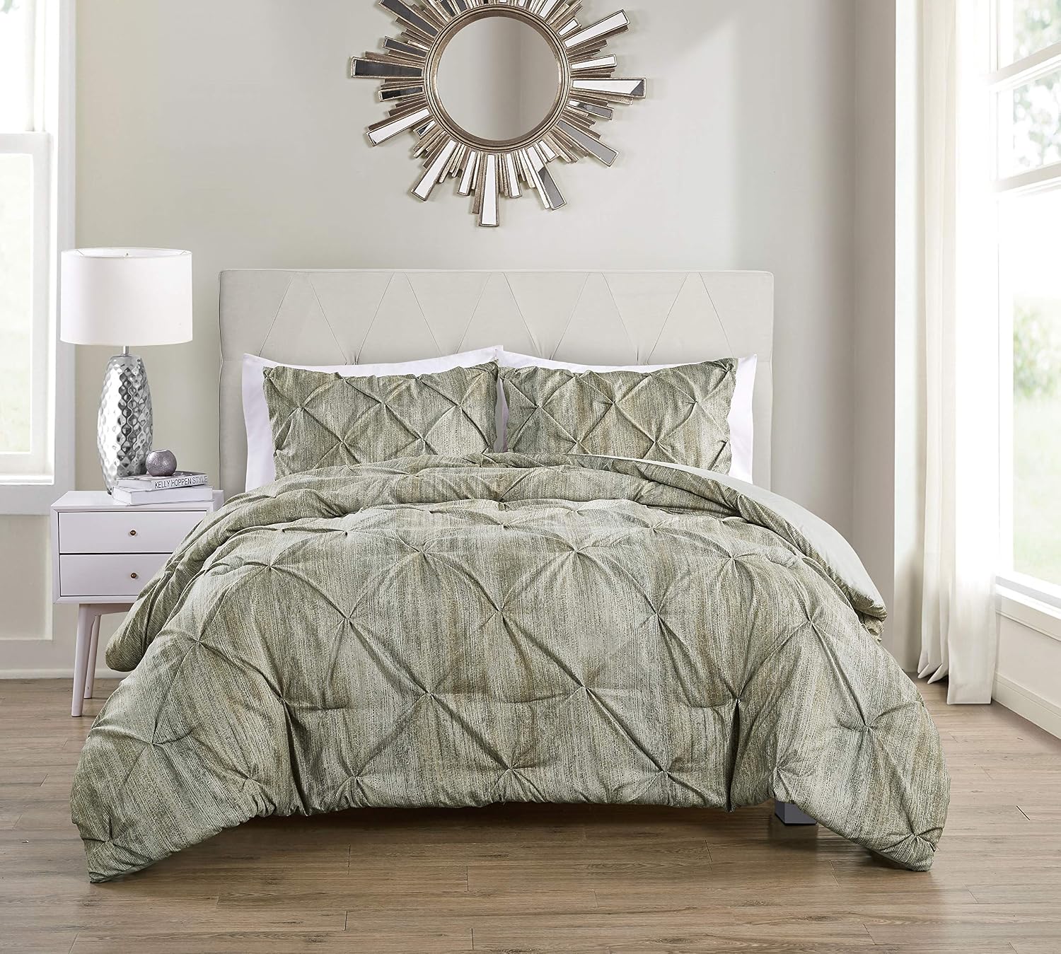 VCNY Home Distressed Pintuck 3 Piece 