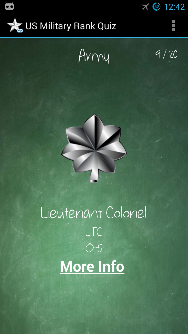 US Military Rank Quiz App on Amazon Appstore