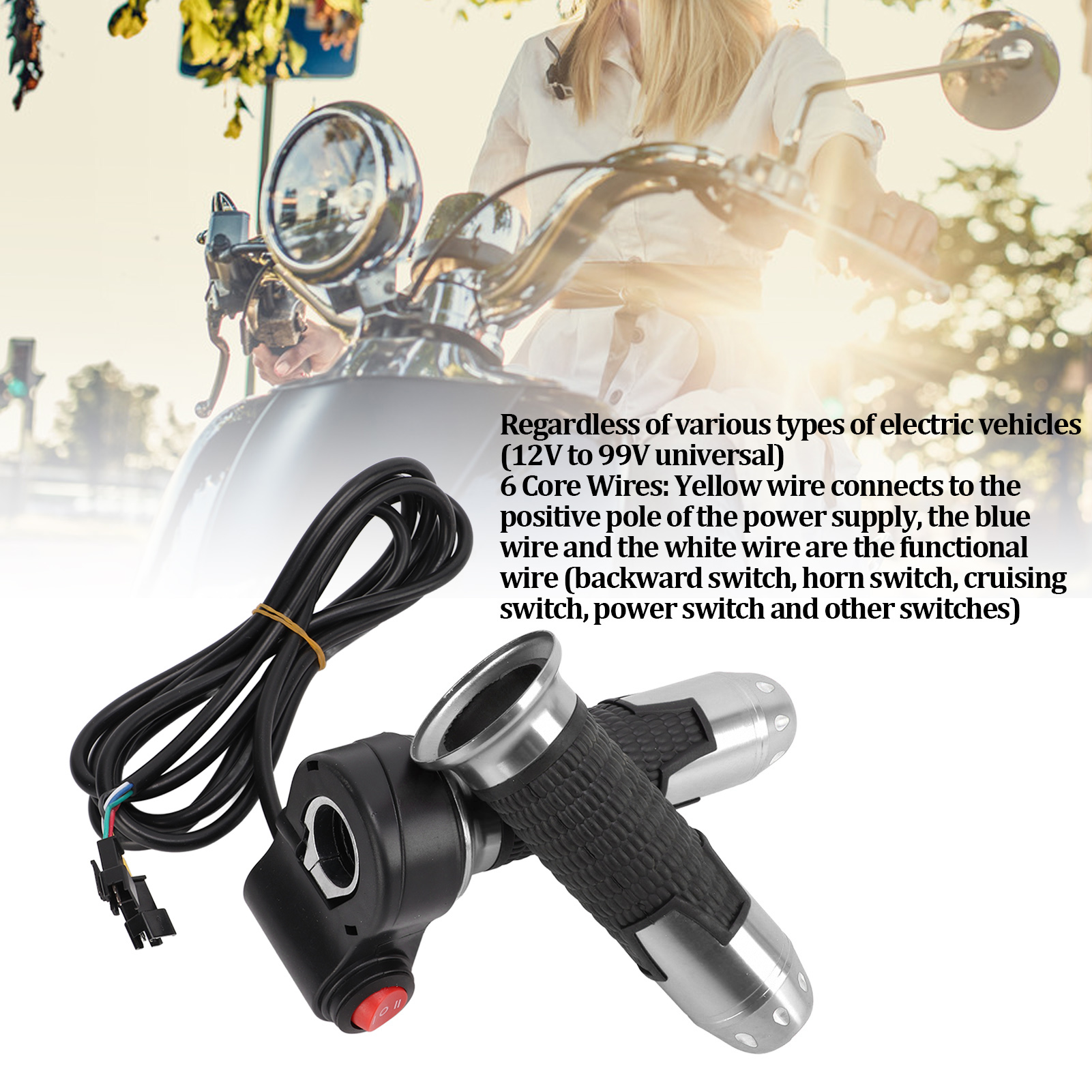 Amazon.com : Throttle Grips, 1 Pair 12V‑99V Universal Electric