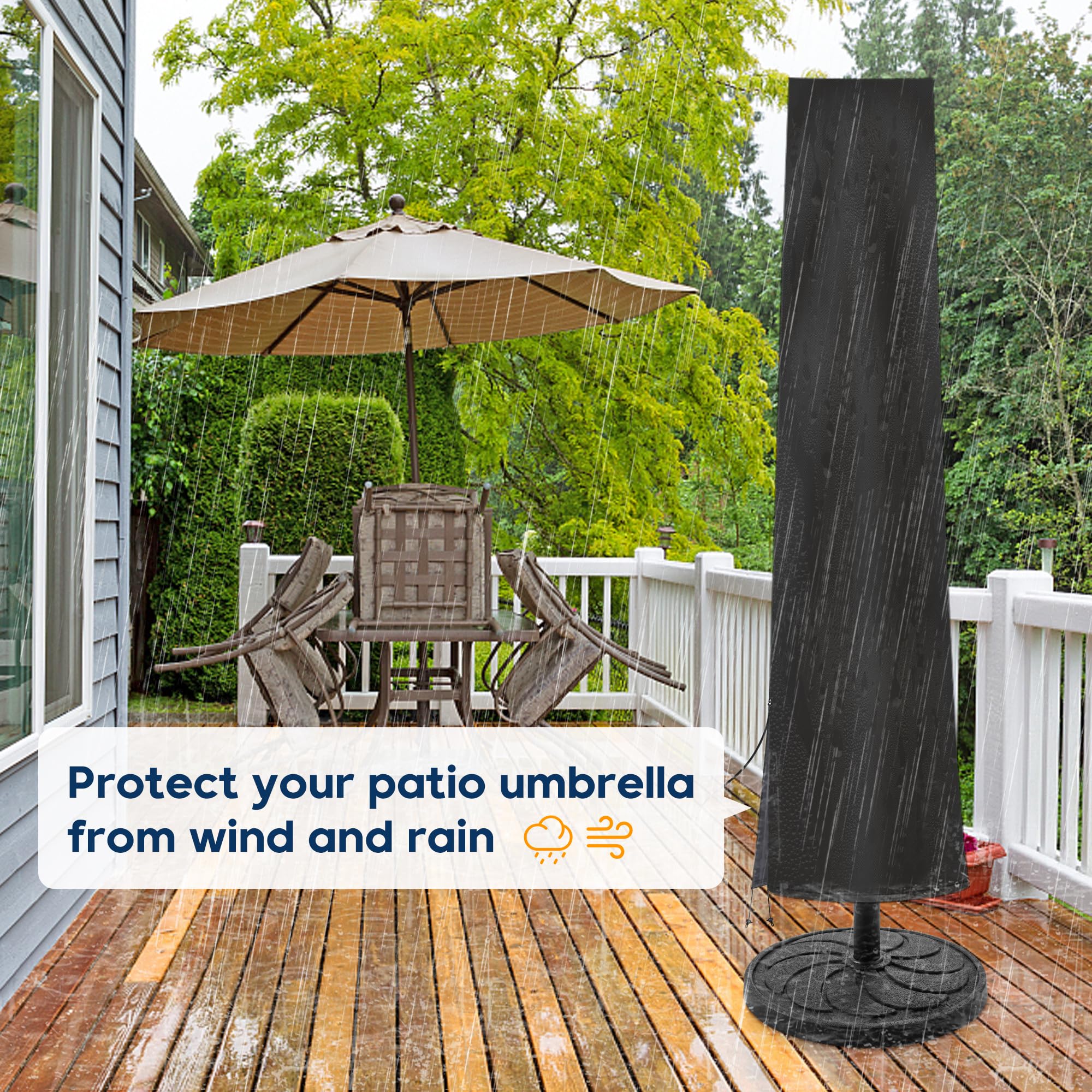 UHousDeco Outdoor Patio Umbrella Cover