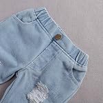 Bébé Fille Vêtements pour bébés Brodé Dentelle Romper Top+ Jeans Pantalon Denim 2pcs Ensemble d'outfit