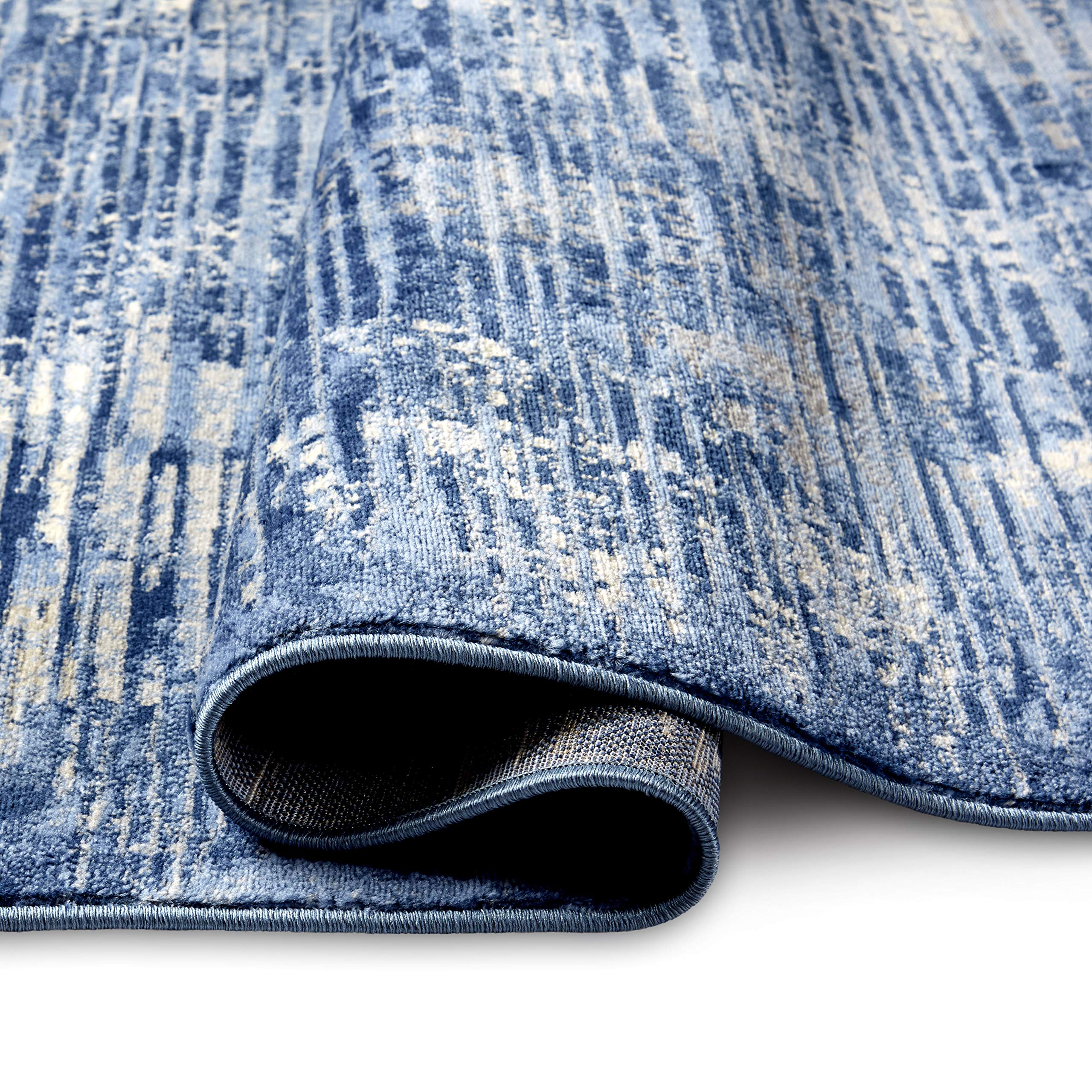 Home Dynamix Melrose Lorenzo Area Rug, 5'2"x7'2" Rectangle, Blue/Gray