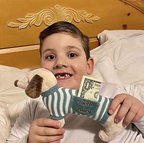 Miniatura 2 de Maison Chic Slim the Winnie Dog Dachshund Dachshund - Almohada de peluche con bolsillo | Primer diente suelto | Celebra el primer hito