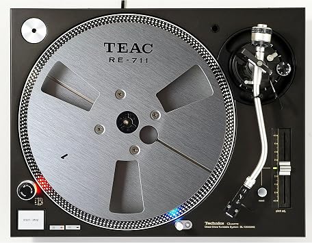 DJ Reel to Reel #3 Scratch Pad 1200 Vinyl Memorabilia 12" inch Slip Mat Turntable Slipmat DJ Platter Pad x1