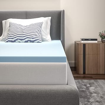 EMMA + OLIVER 2" Cooling Gel Memory Foam Mattress Topper, Twin