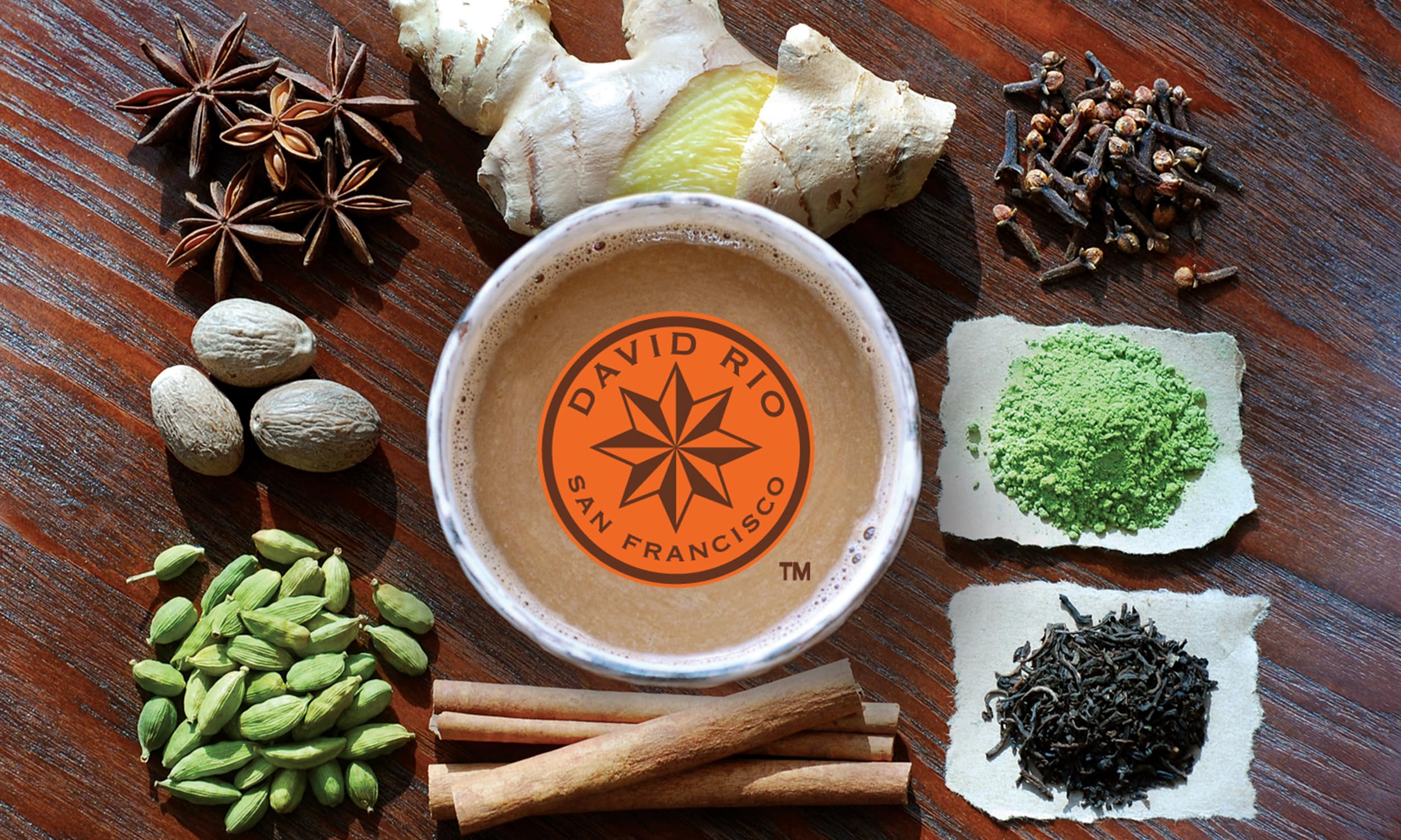 David Rio Elephant Vanilla Chai Flamingo Vanilla 7 Variety Tea Sampler 168g Chai Tea