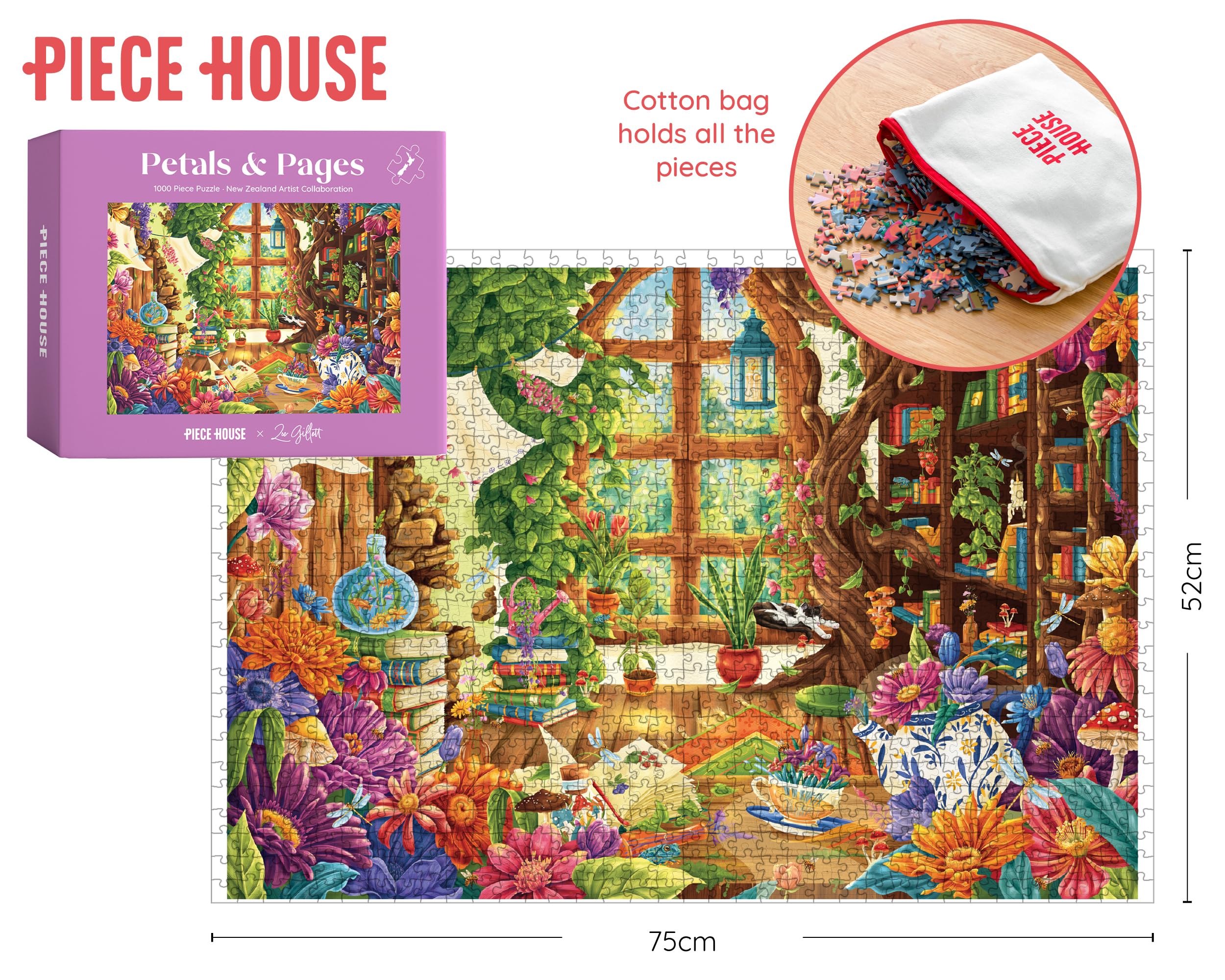 PieceHouse Jigsaw Puzzle for Adults 1000 Pieces - Image 2