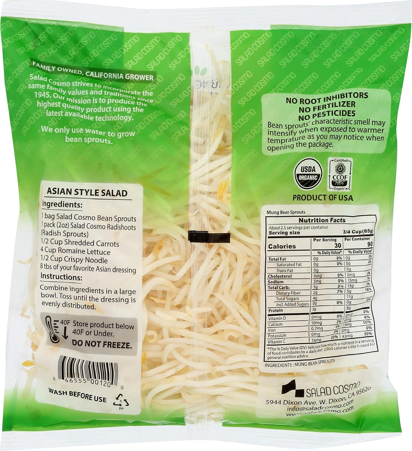 OG Bean Sprouts, 9 oz.