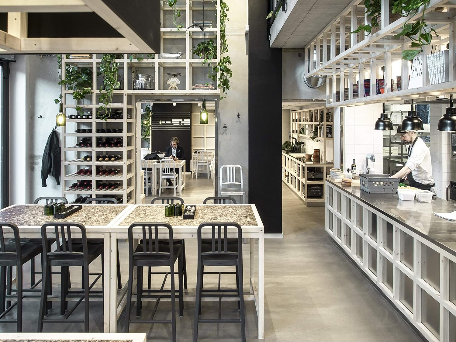 Emeco 111 Navy Counter Stool, Flint (Gray)