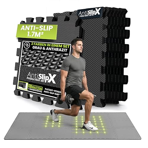 Schutzmatten Bodenschutzmatte Set Sportmatte Gymnastikmatte Puzzlematte: Puzzle Sportgeräte Matte Fitnessmatte Turnmatte Unterlegmatte Bodenmatte Sport Mat Trainingsmatte Gummimatte Yogamatte Fitness
