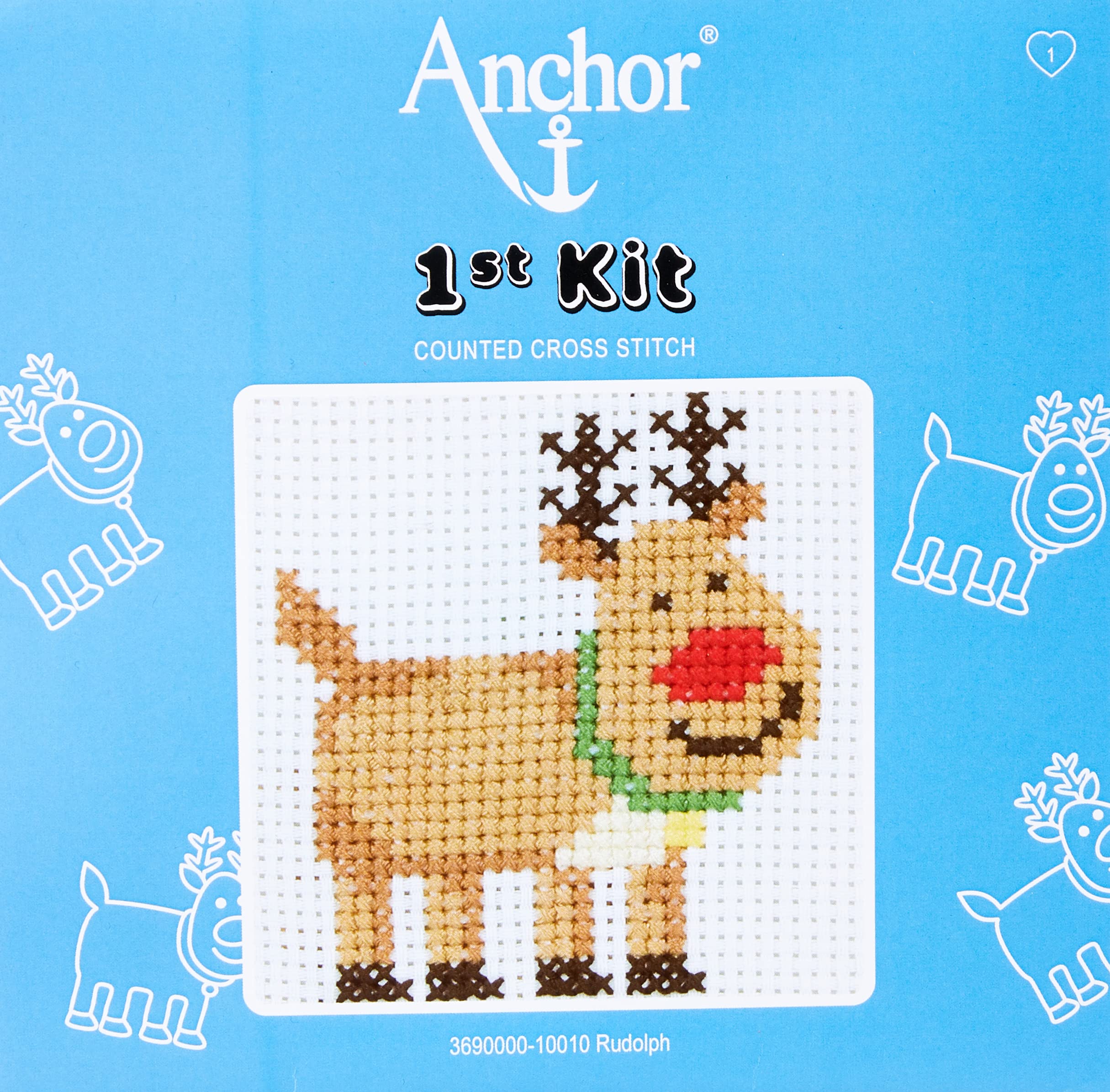 Anchor Cross Stitch - Rudolph