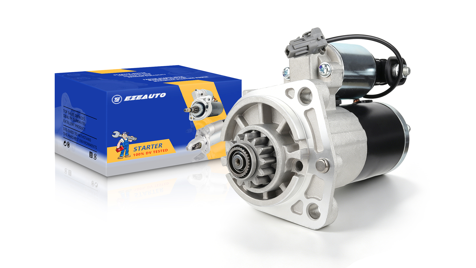 Image of Ezexpreze 19061 New Starter for Nissan Rogue 2008-2013 2.5L, Rogue Select 2014-2015 2.5L, Sentra 2007-2012 2.5L, 410-48183 M0TA0271 19148 16085 23300-ET80A