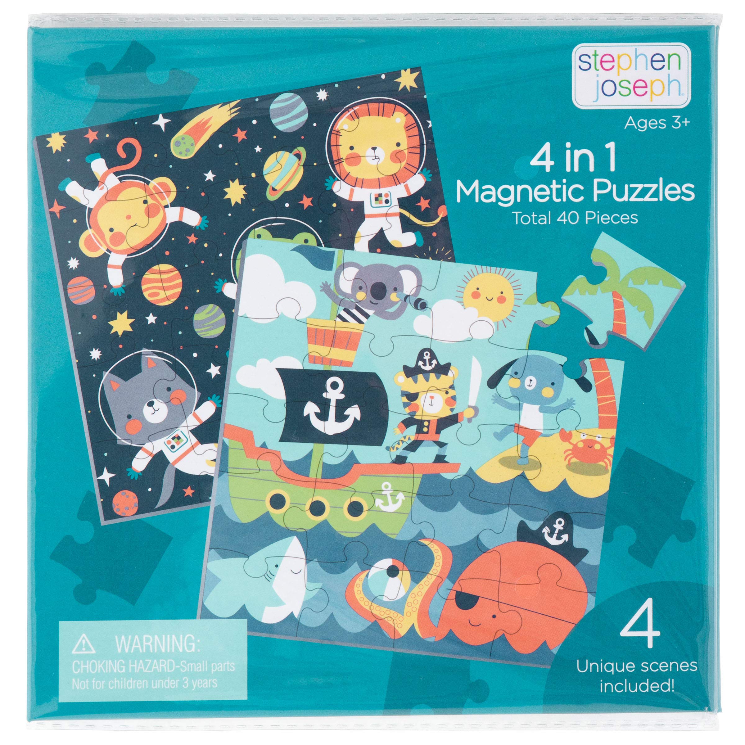 Stephen Joseph4 IN 1 MAGNETIC PUZZLE BOOK BOY