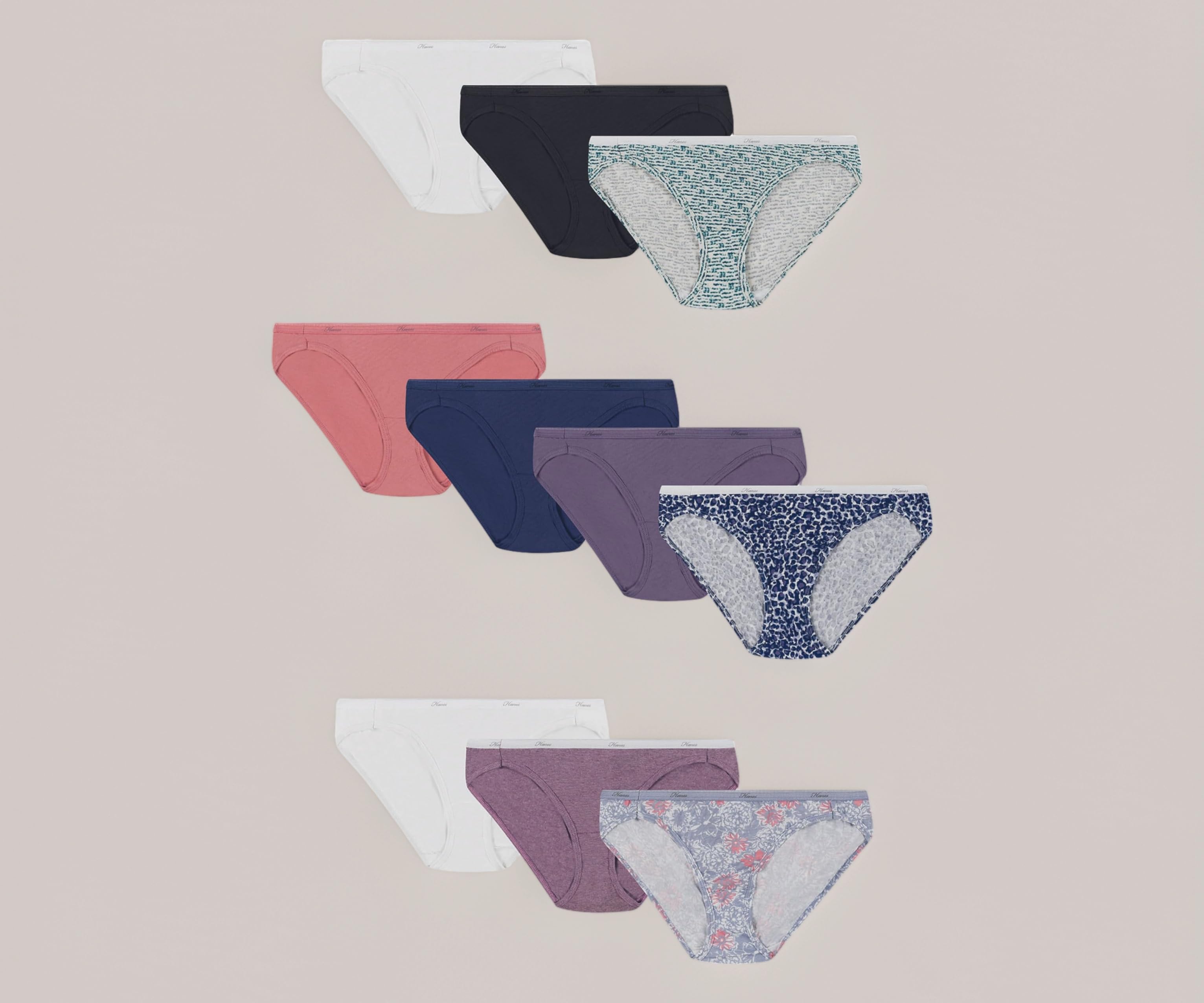 Cotton Brief Value Pack, 10-Pack, Assorted Brief Underwear (Colors May Vary) Women's Underwear (Pack of 10)