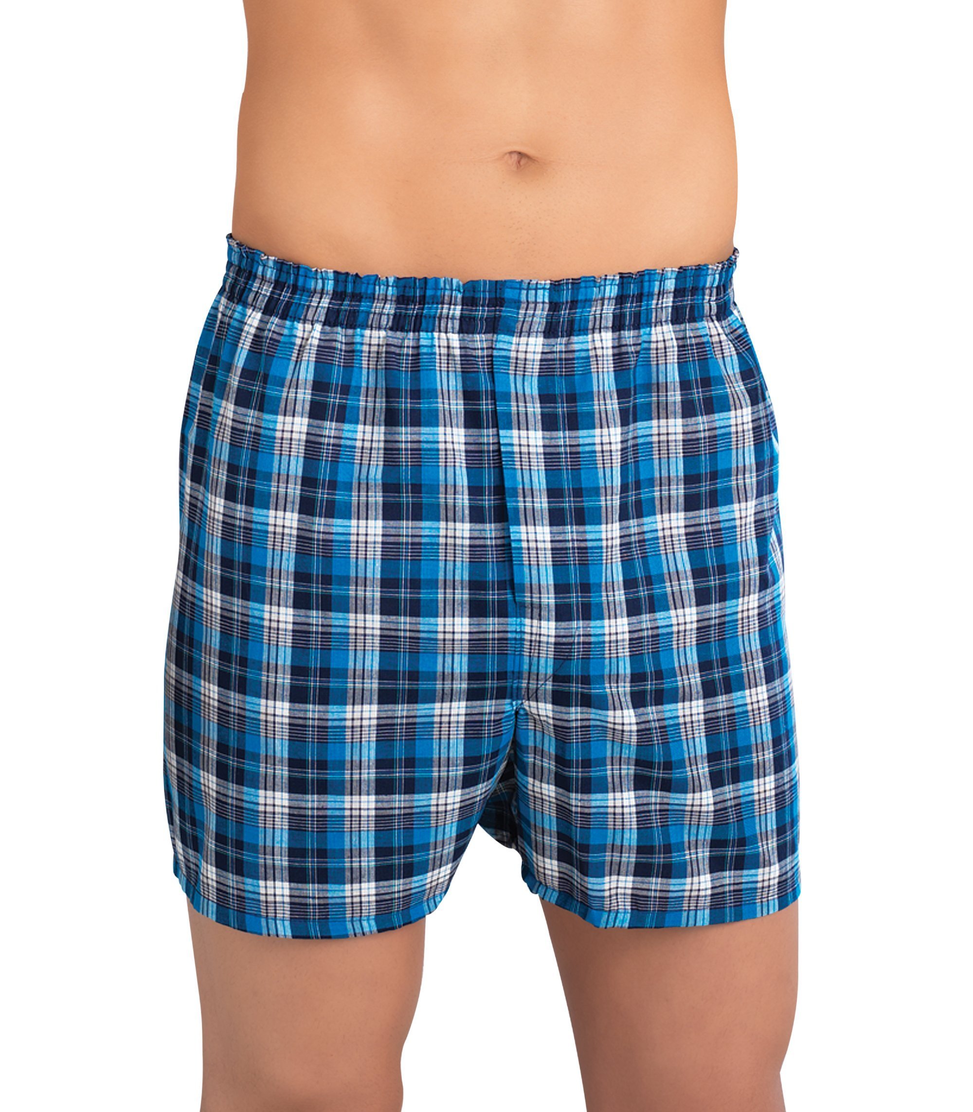Fruit of the Loommens Assorted Tartan Plaids Woven Boxers(pack of 3) Assorted Tartan Plaids Woven Boxers(pack of 3) (pack of 3)