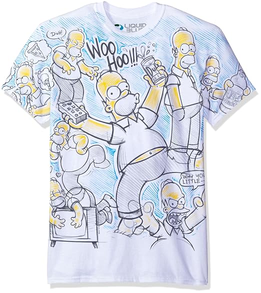 Buy Liquid Blue Men's Simpsons Homer 