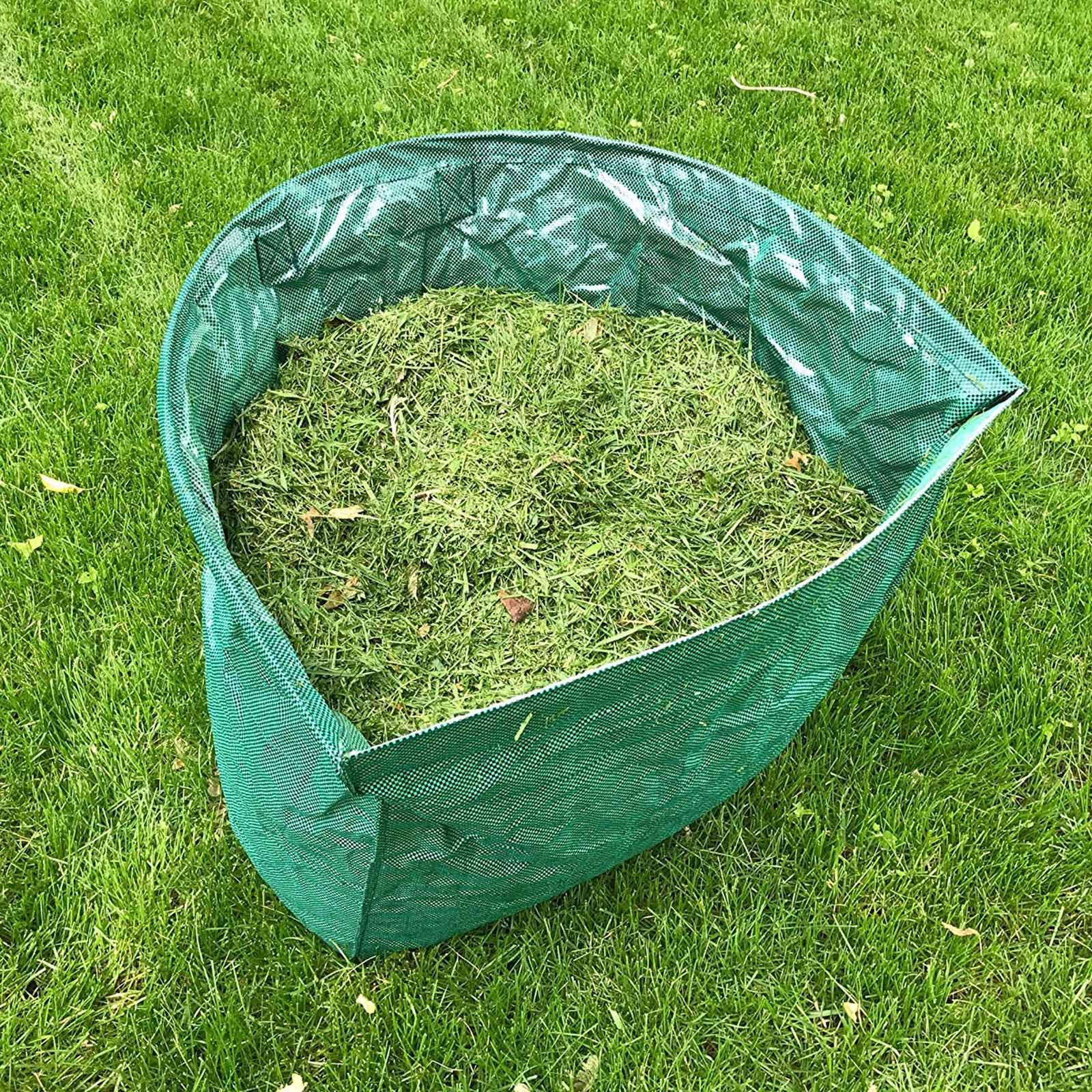 JIAWEIIY Giant Yard - Borsa da giardino per raccogliere foglie, resistente e riutilizzabile, ideale per giardino, piscina, giardino