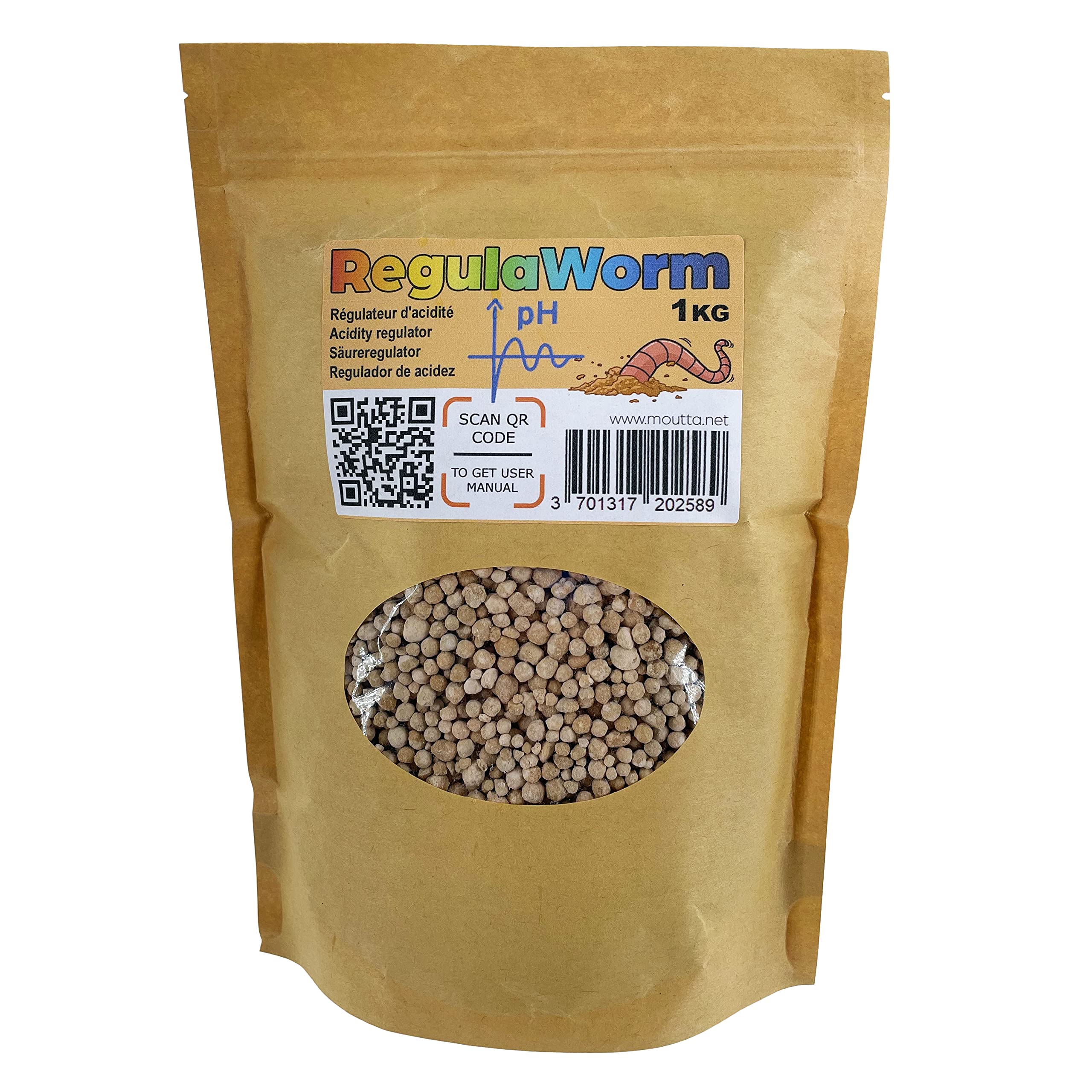 RegulaWorm, acidity regulator for your worm compost container (1kg)
