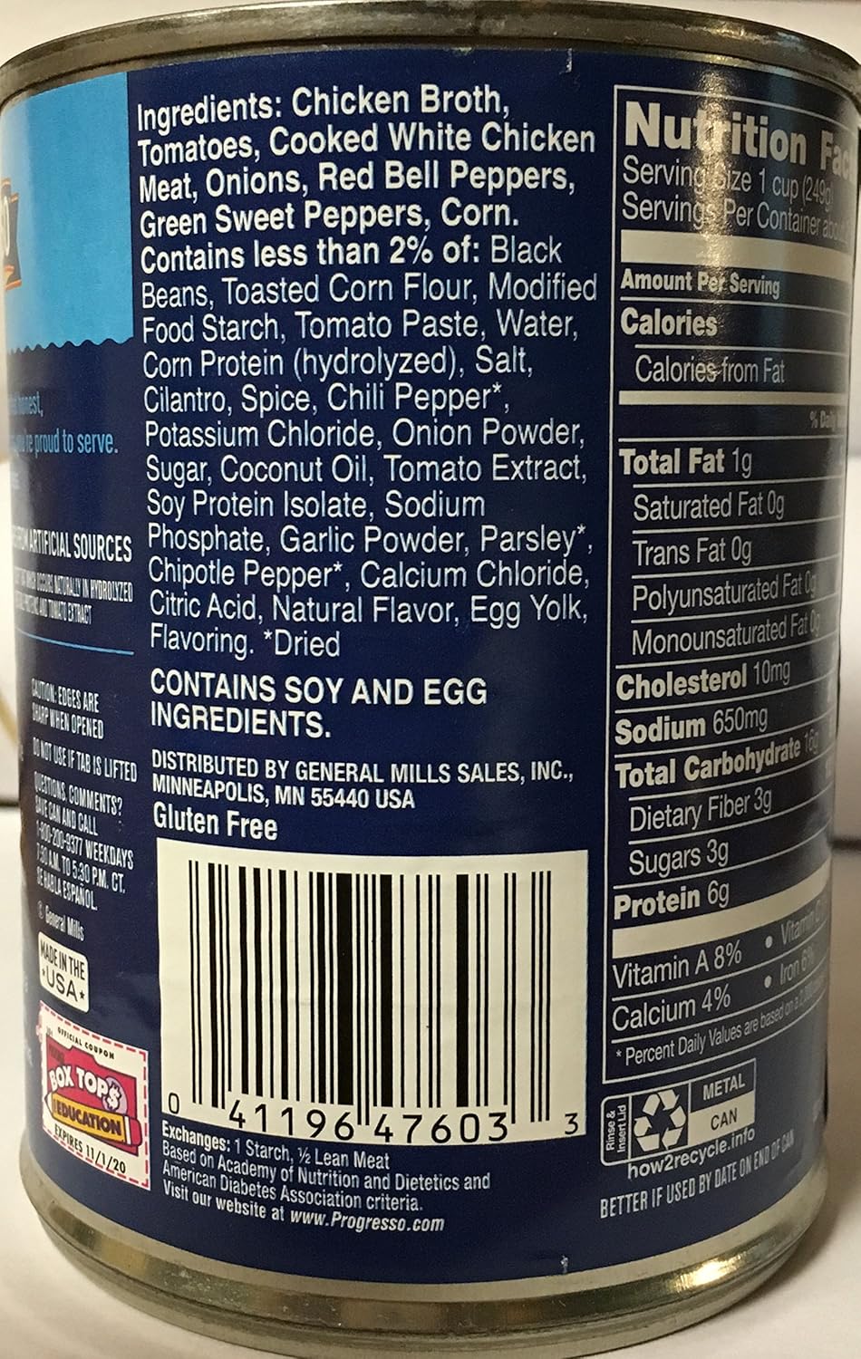 Progresso Traditional Chicken Tortilla Soup 18.5oz Can (Pack of 5)