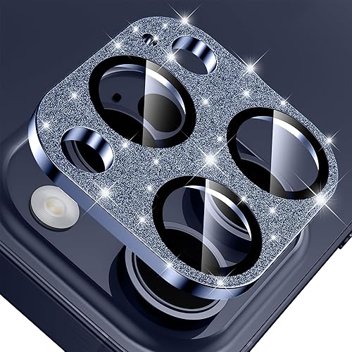 Mansoorr Protector de lente de cámara para iPhone 15 ProiPhone 15 Pro Max, protección contra caídas y cobertura completa Protector de pantalla de