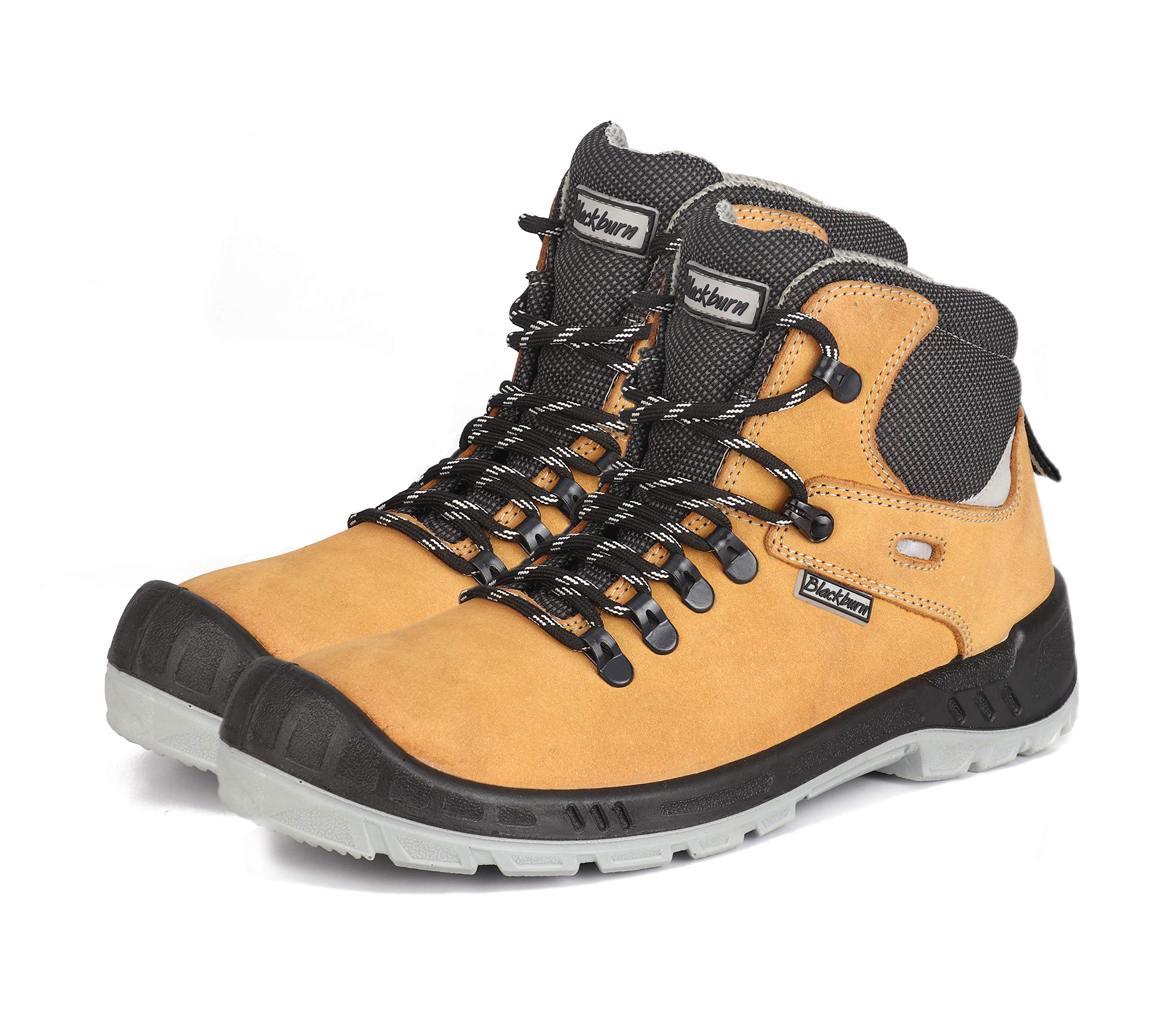 Blackburn Mens Nubuck Leather Safety Shoes, Tan (41)