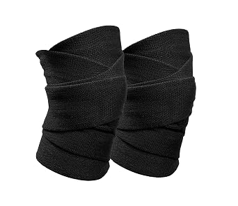 SERIOUS STEEL FITNESS Knee Wraps For Strength Training 2 Meters