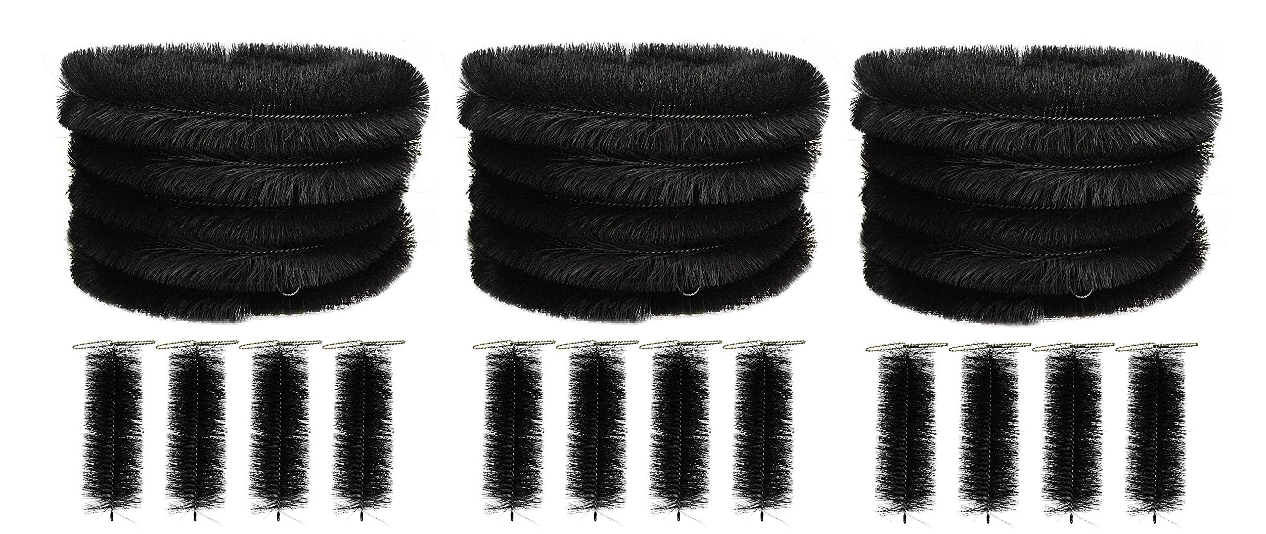 Selections 60M Black Gutter Brush Leaf & Moss Guard With Set Of 12 Drain Guard Plugs from B&Q