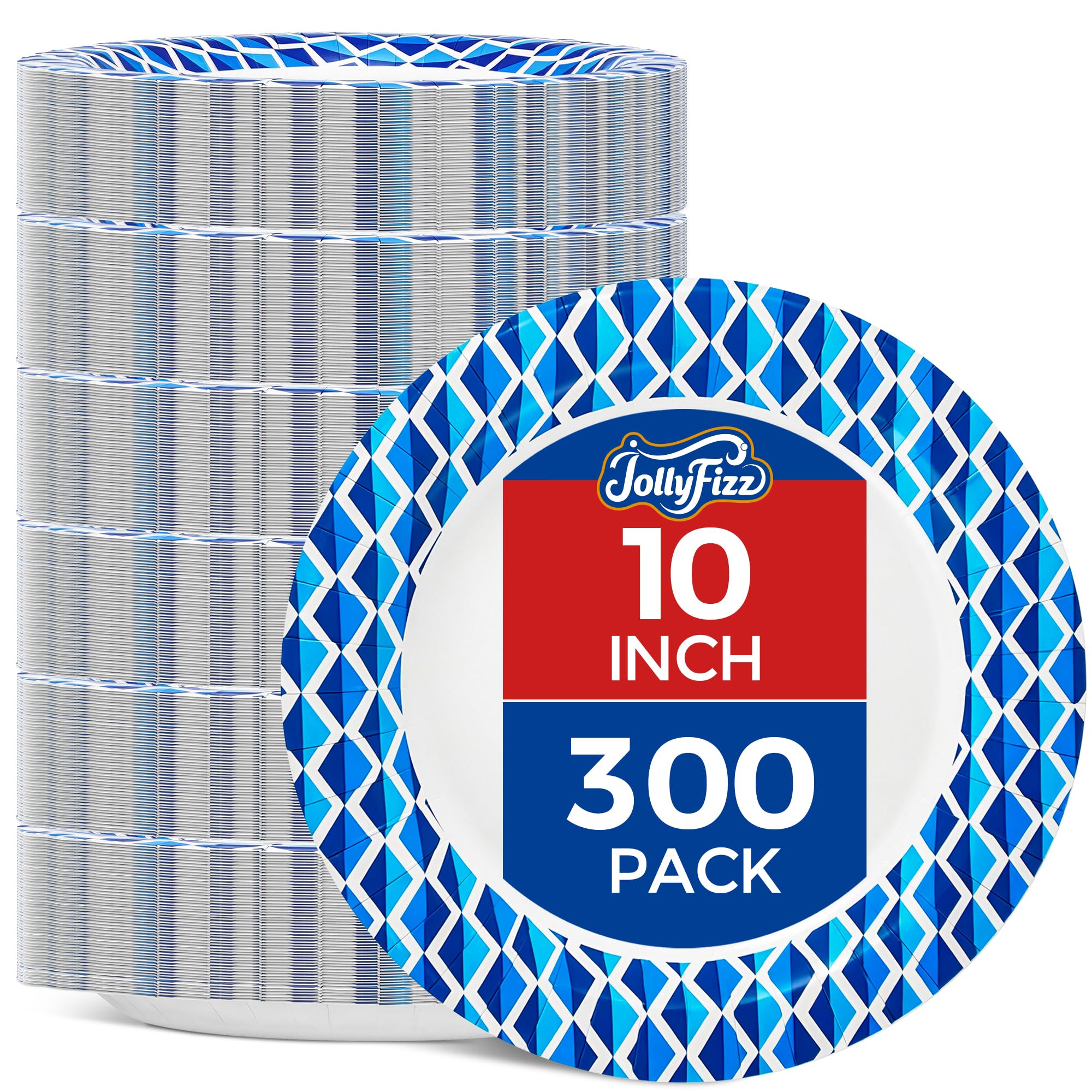100 Pack Disposable Paper Plates - Blue -9 100 Pack Disposable Paper Plates - Blue -9