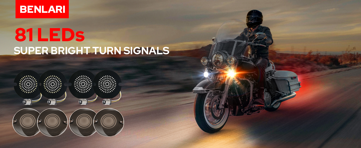 Amazon.com: Benlari 3 1/4 inch LED Turn Signals, 81 LEDs Front