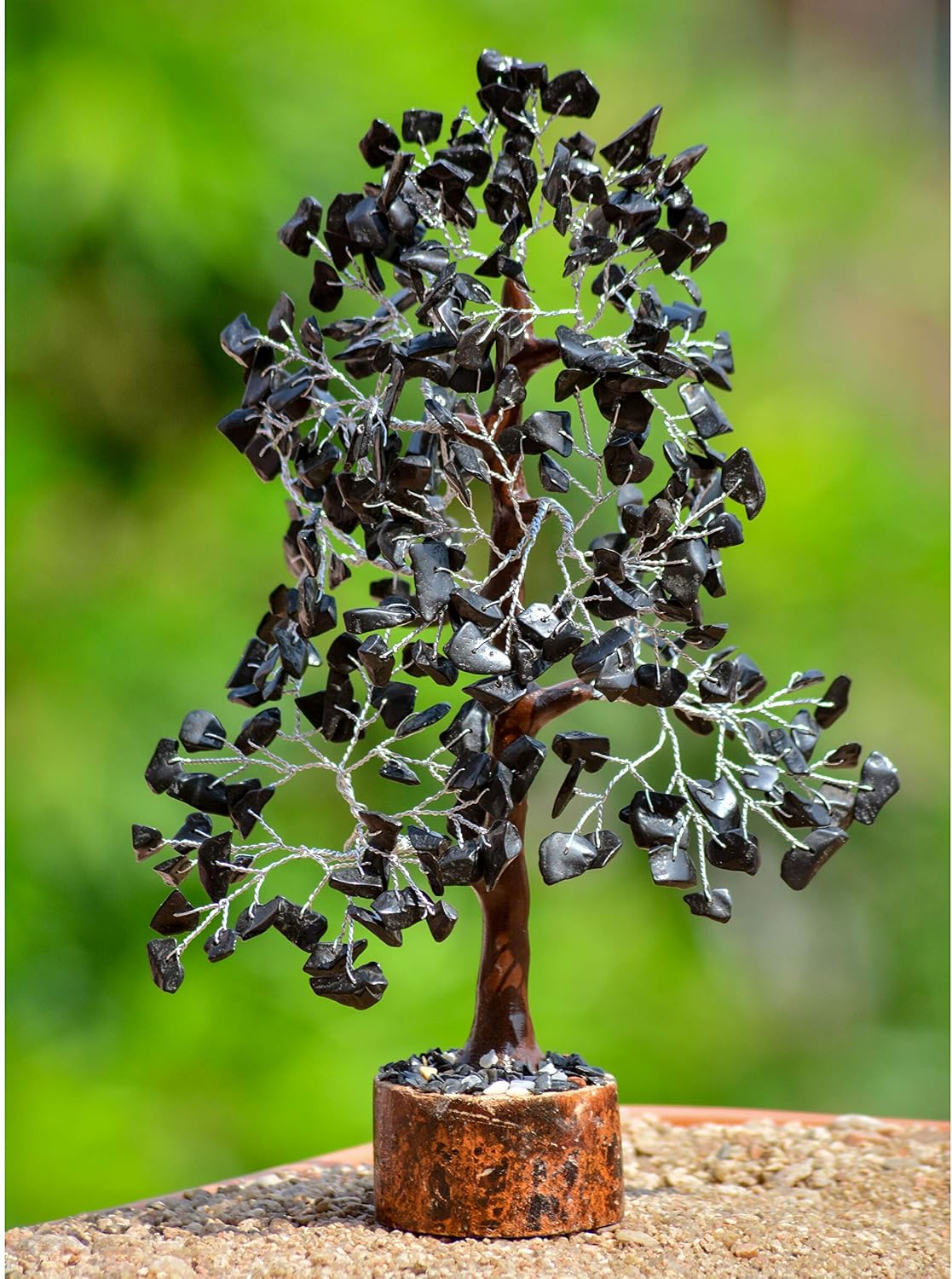 Black Tourmaline tree, crystals and gemstones tree of life Feng Shui bonsai crystal tree, decorative home accessories - Image 3
