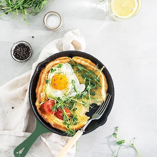 Miniatura 4 de Utopia Kitchen - Sartén de hierro fundido de 8 pulgadas, sartén de chef de hierro fundido, sartén precurado, utensilio de cocina seguro para