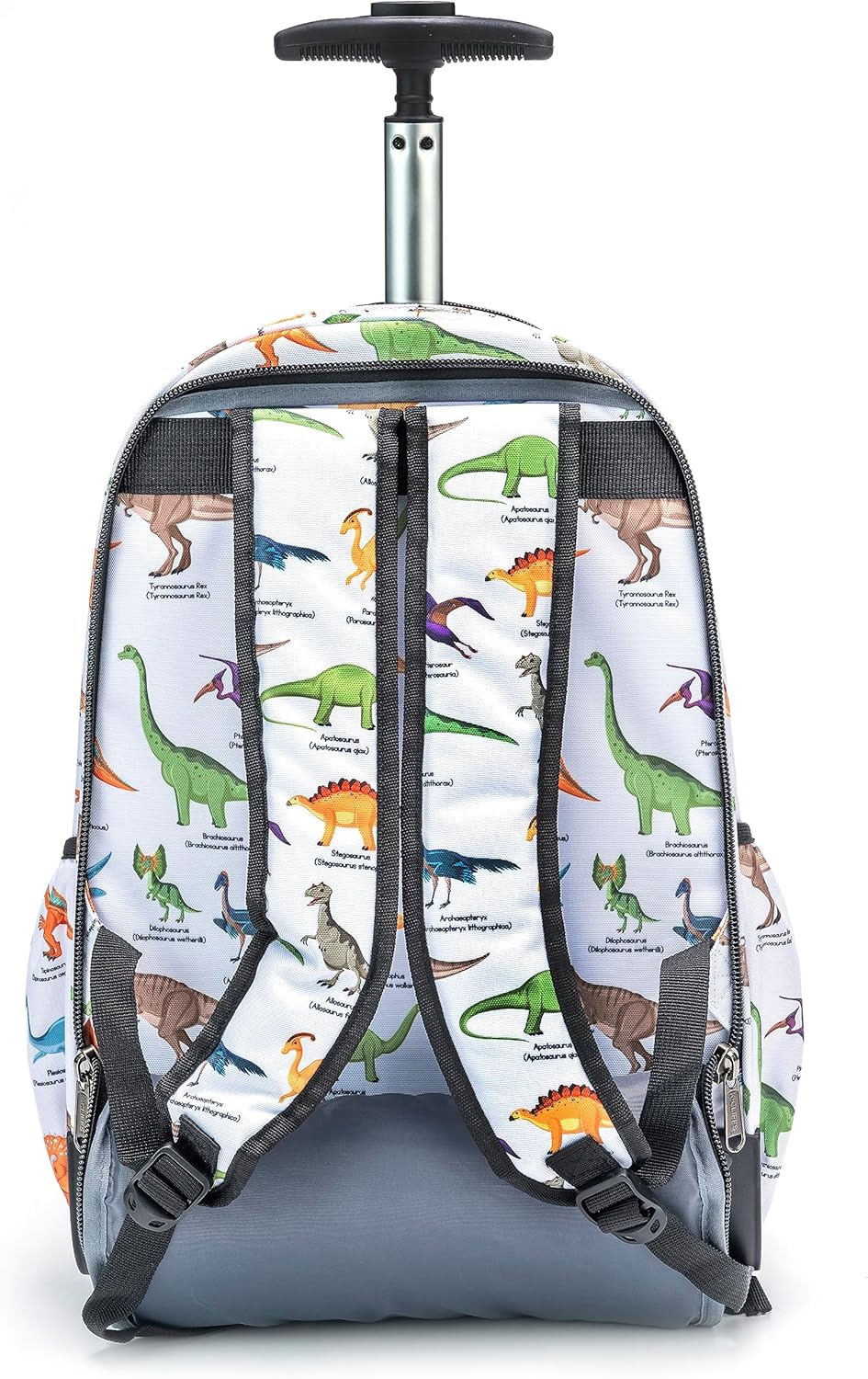 K-Cliffs Heavy Duty Rolling Backpack School Bookbag with Wheels Deluxe Wheeled Daypack