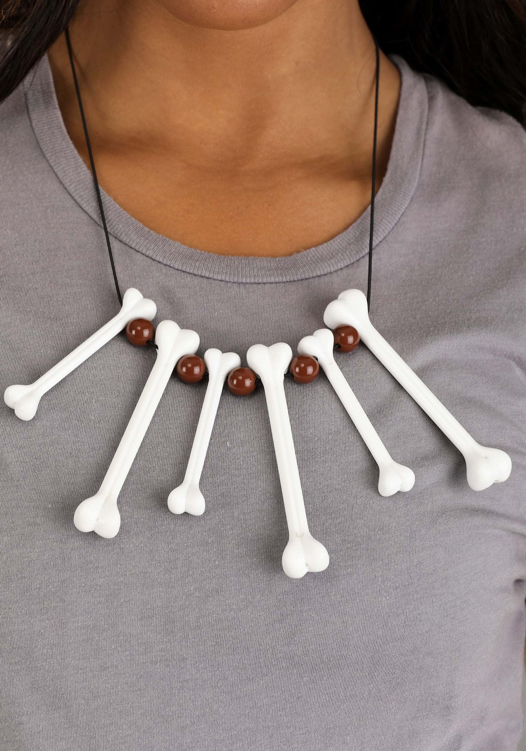 Amazon.com: Fun Costumes Classic Bone Necklace Accessory Standard 