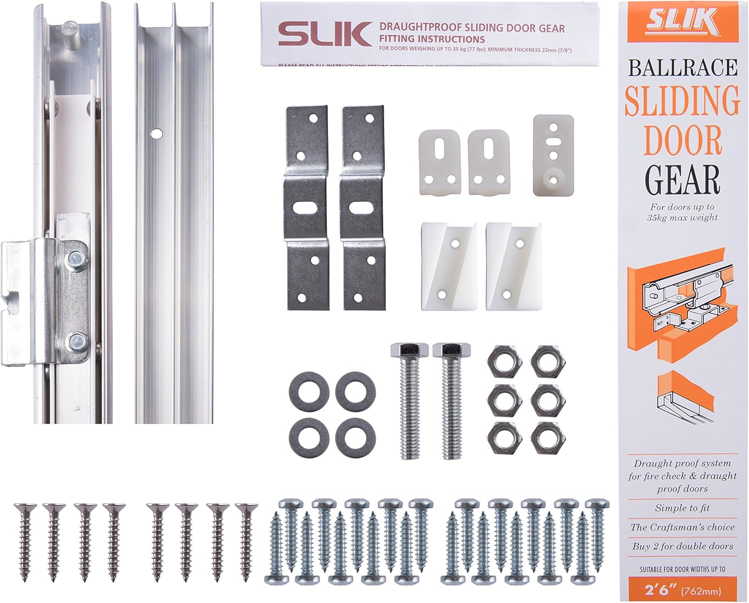 SLIK 08SL003076 BALLRACE Sliding Door Gear Track 762mm