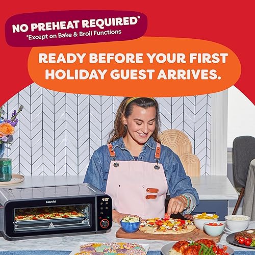 Miniatura 2 de Instant Pot No requiere precalentamiento* Horno de pizza y tostador 6 en 1 con tecnología InstantHeat, se adapta a una pizza fresca o congelada de