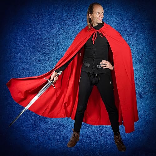 Miniatura 6 de Mythrojan Capa de lona "Adventurer" 100% algodón, cabo medieval Viking Knight SCA LARP