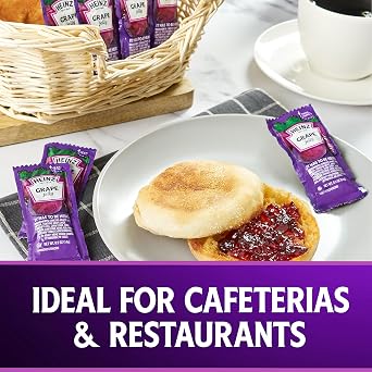 Heinz Jelly, 200 per Case, Grape, Single Serve 0.5 oz. Packets
