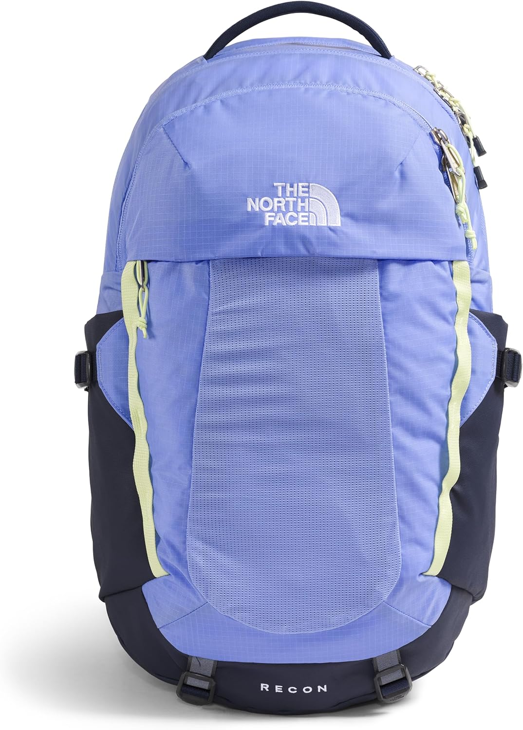 The North Face Women's Recon Everyday Laptop Backpack - Commuter Travel Bag, 18" Laptop Sleeve, Water-Repellent, Periwinkle Glow/Summit Navy/Lemon Mist, One Size