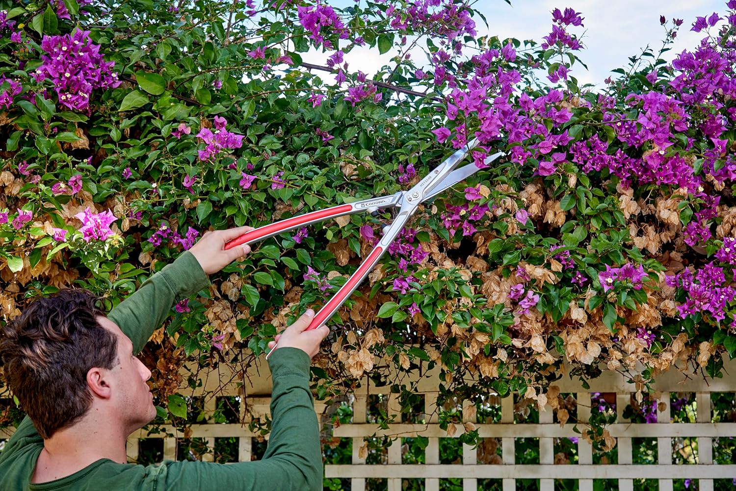 Corona Tools PrecisionCUT Aluminum Hedge Shear – Lightweight Hedge Clippers for Trimming Hedges, Shrubs & Bushes, Garden Landscaping Shears