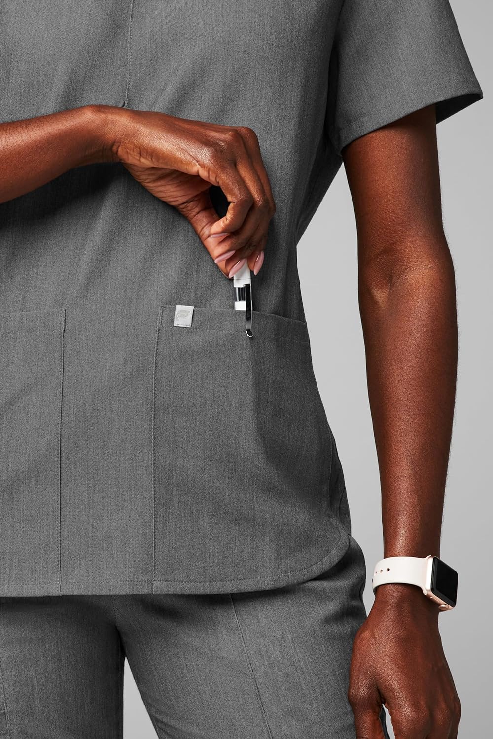 Fabletics Women's Method 2-Pocket Scrub Top - MotionTech, 4-Way Stretch, Wrinkle-Resist, Anti-Shrink - Image 4