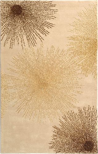 Safavieh, Soho Collection, SOH712R, tapete de lana hecho a mano con diseño de fuegos artificiales en múltiples colores óxidos, de 5 x 8 pulgadas,