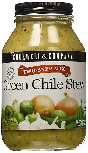 COOKWELL & CO Mezcla de guiso de chile verde de 2 pasos, 33 onzas